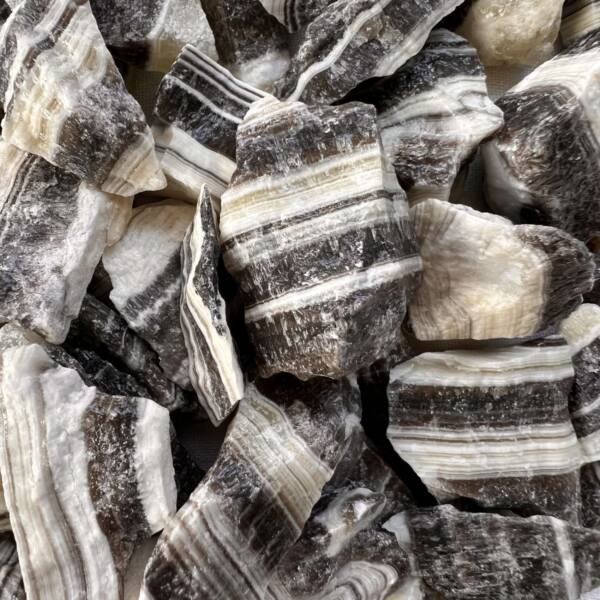 natural zebra calcite