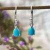 turquoise earrings set in solid 925 silver