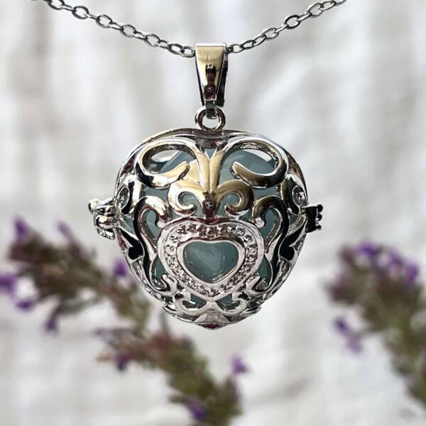 Heart locket gem cage - Image 2
