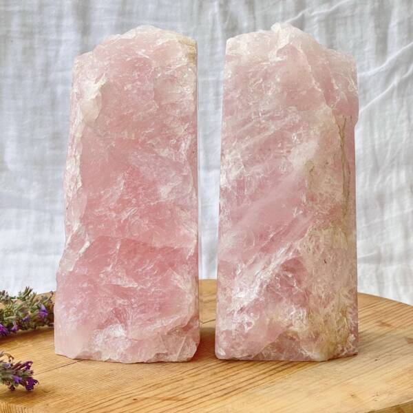 Rose quartz bookends - Image 5