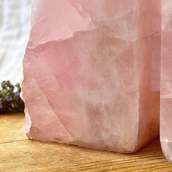 Rose quartz bookends - Image 6