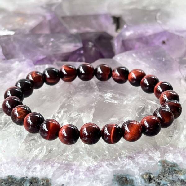 Red tiger eye bracelet - Image 2