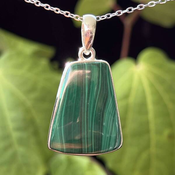 malachite pendant