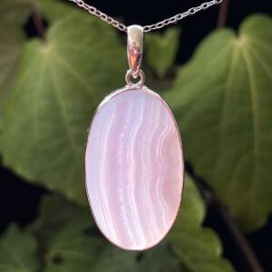 blue lace agate pendant