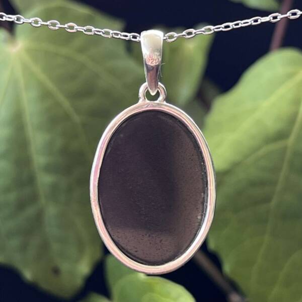 Golden sheen obsidian pendant - Image 3