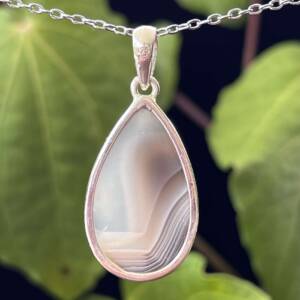 Botswana agate pendant