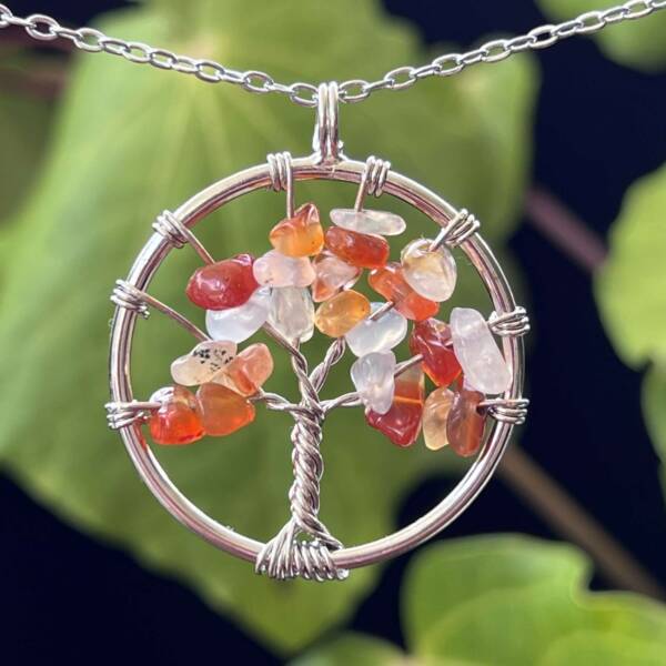 Carnelian tree of life pendant - Image 2