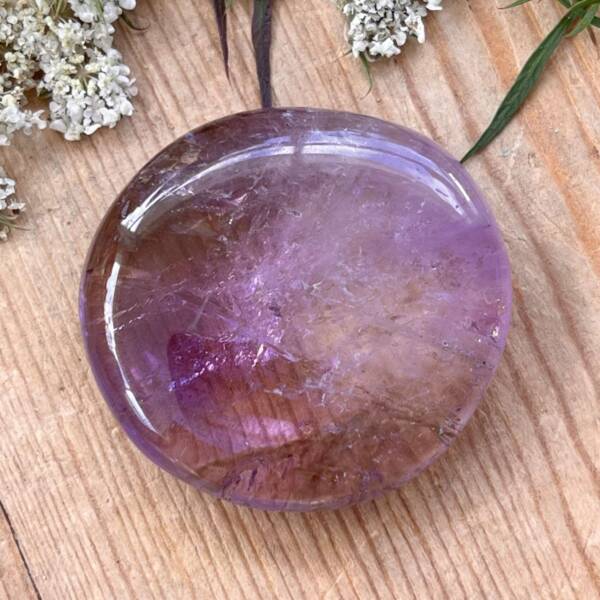 ametrine palmstone citrine and amethyst natural combination