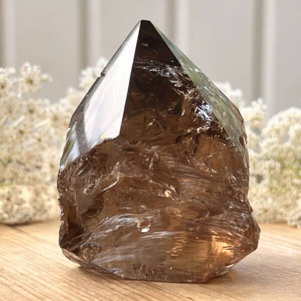 Smokey quartz - part polished - Image 6
