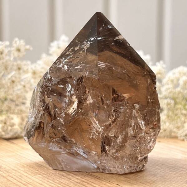 Smokey quartz - part polished - Image 5