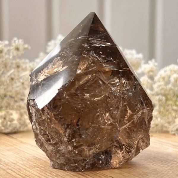 Smokey quartz - part polished - Image 4
