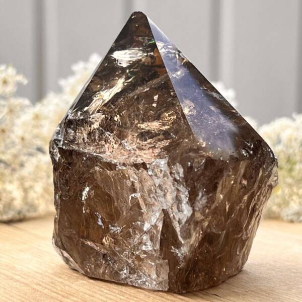 Smokey quartz - part polished - Image 4