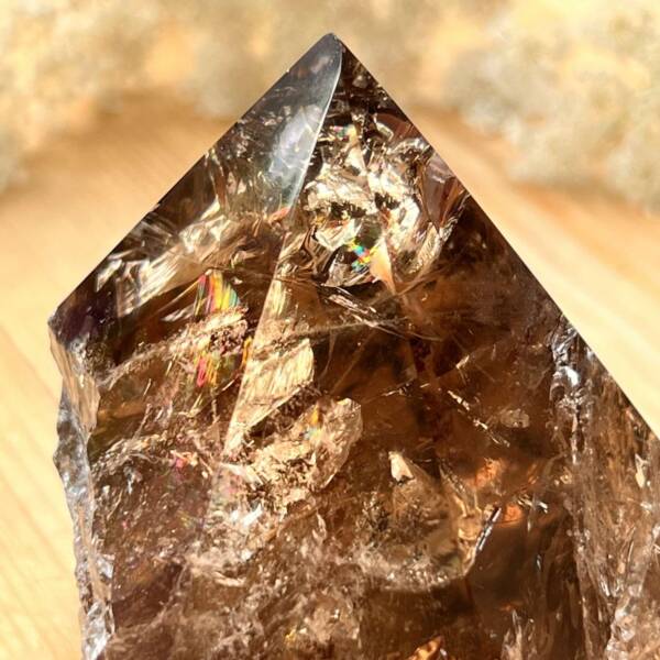 Smokey quartz - part polished - Image 2
