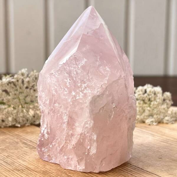 Rose quartz - part polished - Image 4