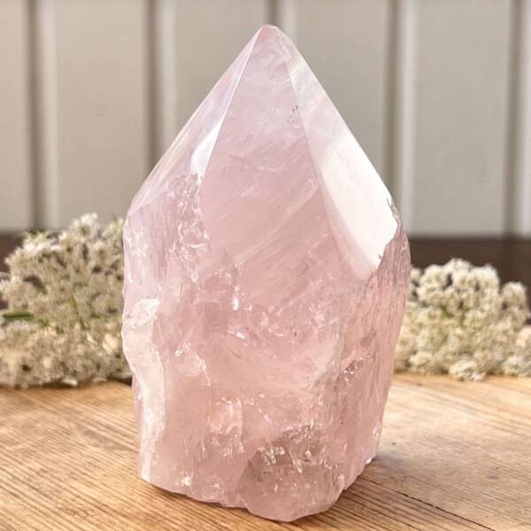 Rose quartz - part polished - Image 7