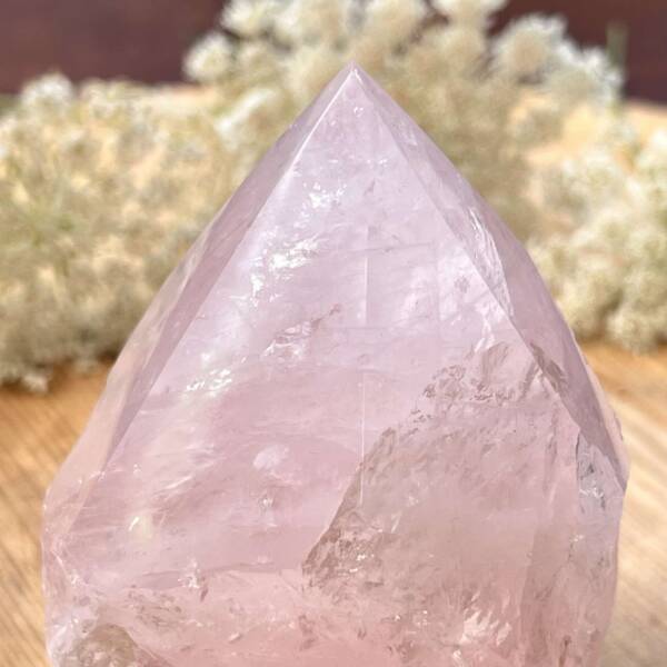 Rose quartz - part polished - Image 5