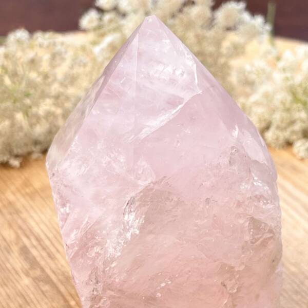 Rose quartz - part polished - Image 8