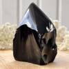 black obsidian part polished pert natural