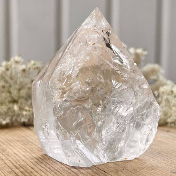 clear quartz part polished