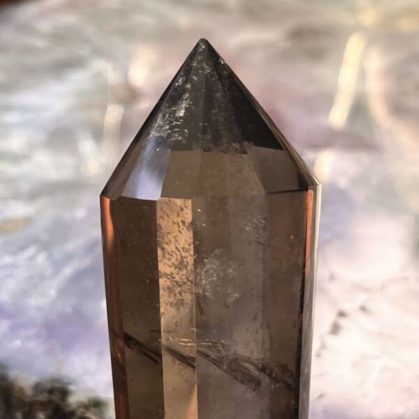 Smokey quartz ‘vogel cut’ point - Image 6