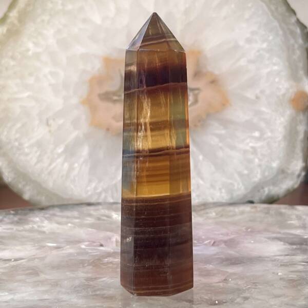 Golden fluorite tower - Image 3