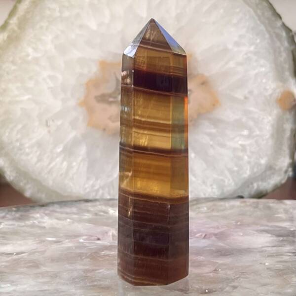 Golden fluorite tower - Image 4