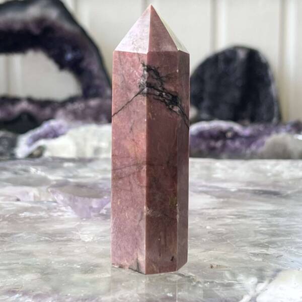 rhodonite tower point