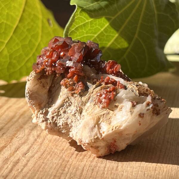 Vanadinite on gypsum - Image 4