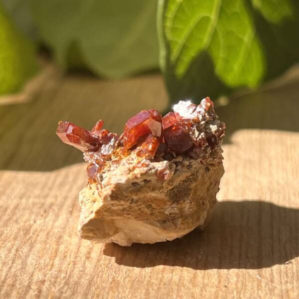 Vanadinite on gypsum - Image 6