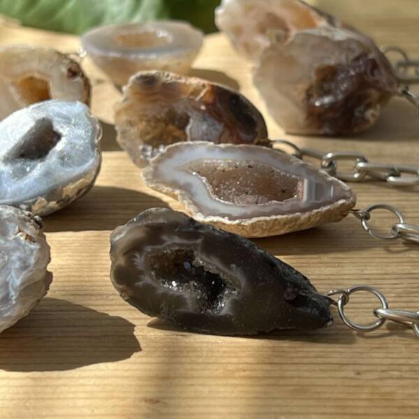Agate geode keyring - Image 3