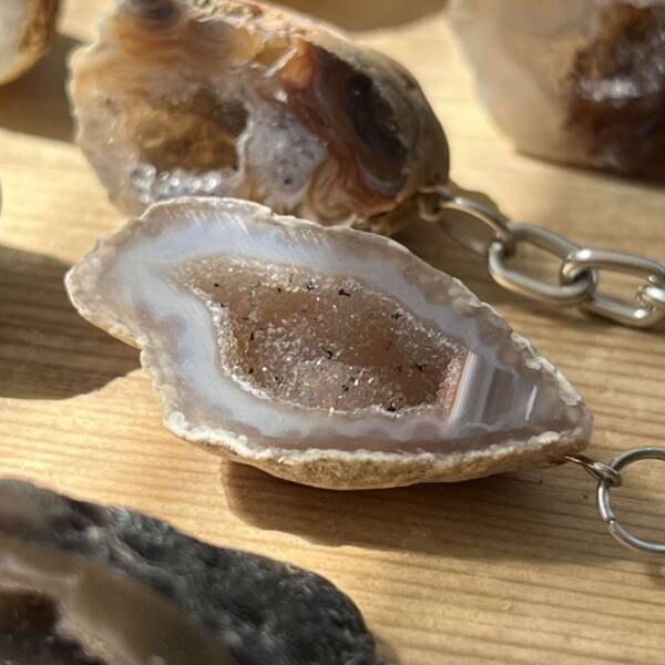 Agate geode keyring - Image 4