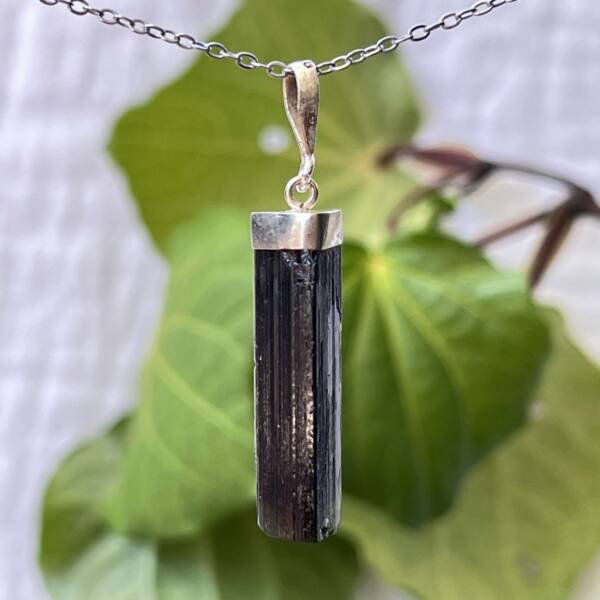 black tourmaline pendant