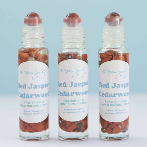 Red jasper and cedarwood positive affirmation oil - Image 3