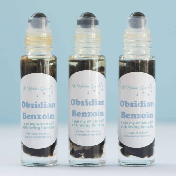 Obsidian and benzoin positive affirmation oil - Image 3