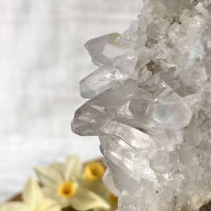 clear quartz cluster