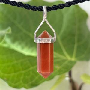 orange agate pendant