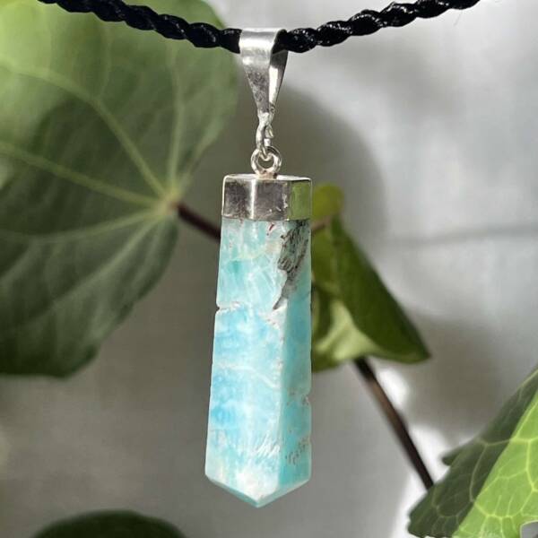 caribbean calcite pendant blue aragonite