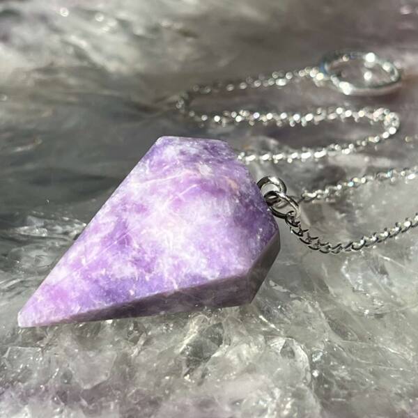 lepidolite pendulum