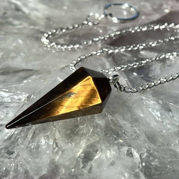 golden tiger eye pendulum