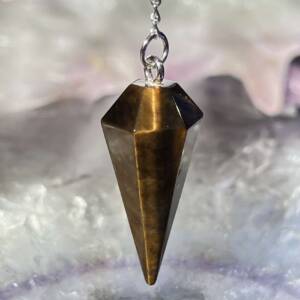 golden tiger eye pendulum