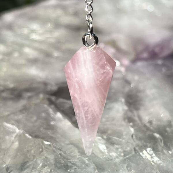 rose quartz pendulum