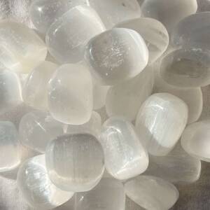 selenite tumblestones