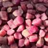 natural red ruby, assorted opaque corundum