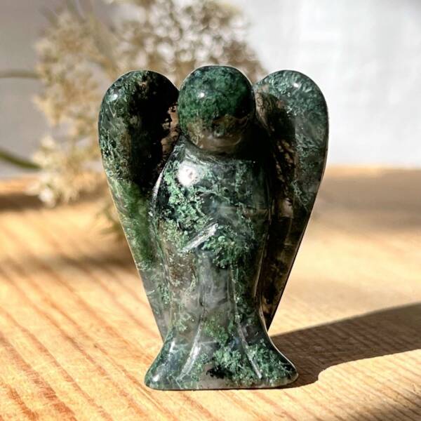 moss agate angel