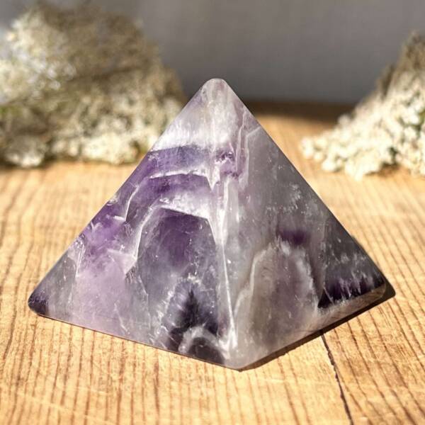 chevron amethyst pyramid