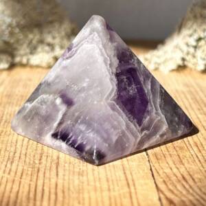 chevron amethyst pyramid