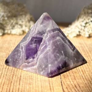 chevron amethyst pyramid