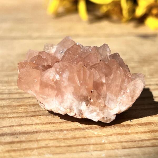 pink amethyst cluster