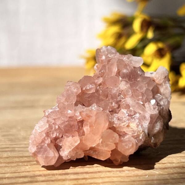 pink amethyst cluster