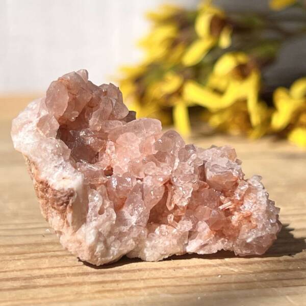 natural pink amethyst cluster